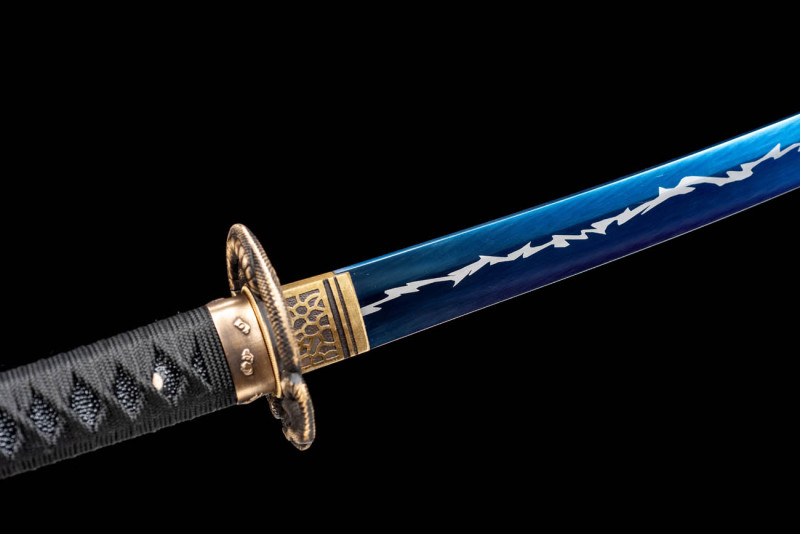 Handmade Lightning Snake Katana,Japanese samurai sword,Real Katana,High performance manganese steel