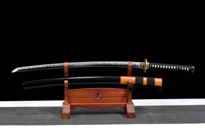 Handmade Yaqi Orochi Katana,Japanese samurai sword,Real Katana,High performance T10 steel,earth burning blade