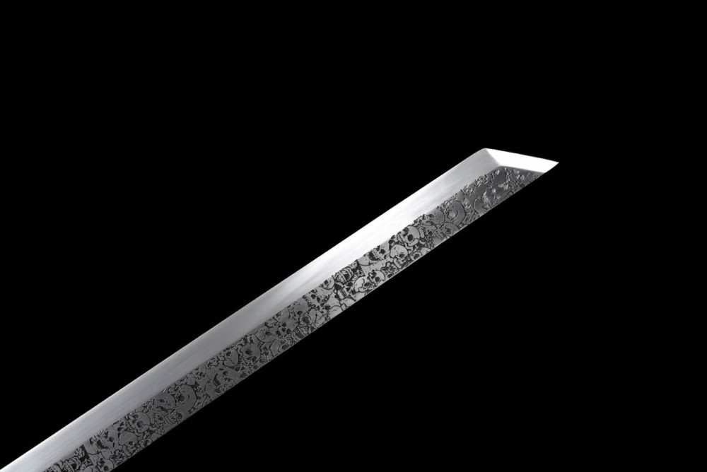 Handmade Dragon Head Tang Horizontal Sword,Skeleton Bloodblade,Real Tang Sword,Chinese sword,High-performance manganese steel