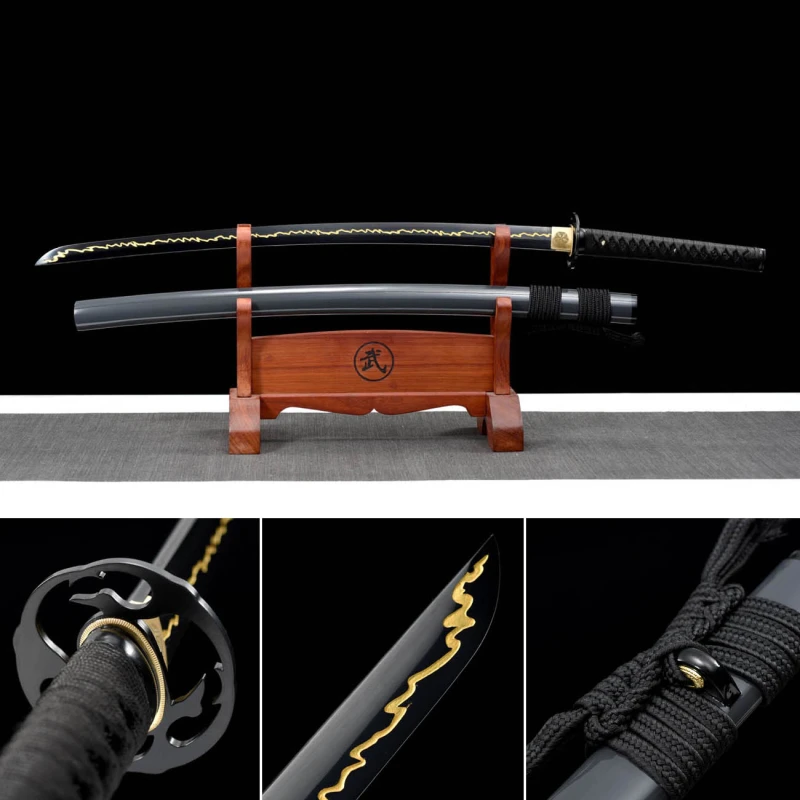 Handmade Shocking Thunder Katana,Japanese samurai sword,Real Katana,High-performance manganese steel