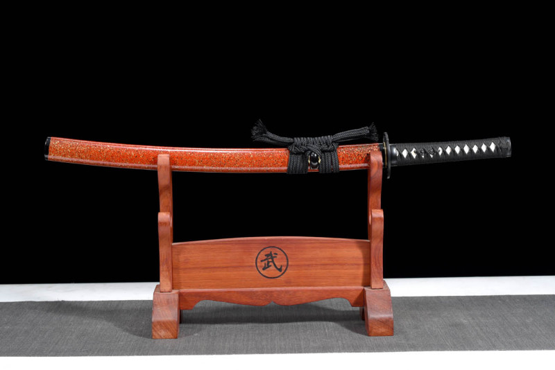 Handmade Flowing Sakura Katana,Japanese samurai sword,Real Katana,High performance T10 steel,Burning blade