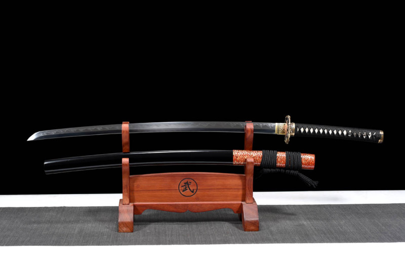 Handmade Anaconda Katana,Japanese samurai sword,Real Katana,High performance T10 steel,earth burning blade