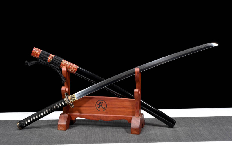 Handmade Anaconda Katana,Japanese samurai sword,Real Katana,High performance T10 steel,earth burning blade