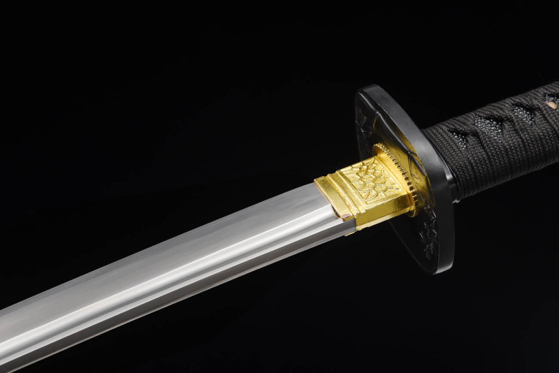 Handmade Black bamboo Katana,Japanese samurai sword,Real Katana,High speed steel