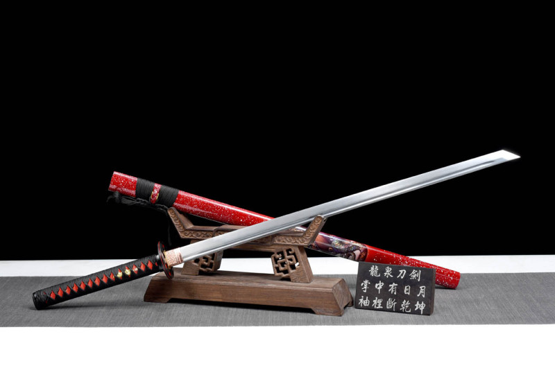 Handmade Eye of Hell Ninjato,Japanese samurai sword,Real Ninjato,High-performance rail steel