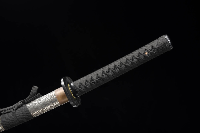 Handmade Black bamboo Katana,Japanese samurai sword,Real Katana,High speed steel