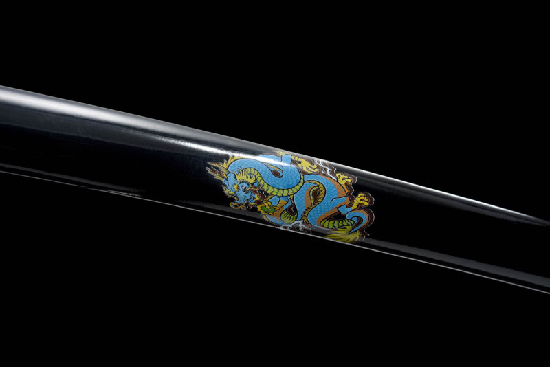 Handmade Blue-Shadow Katana,Japanese samurai sword,Real Katana,High-performance spring steel