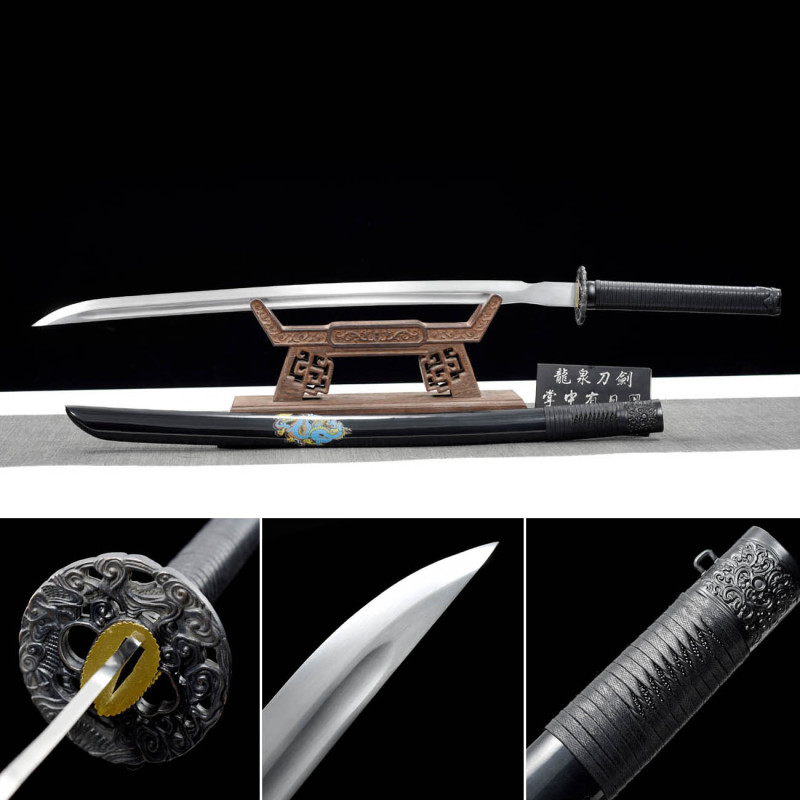 Handmade Blue-Shadow Katana,Japanese samurai sword,Real Katana,High-performance spring steel