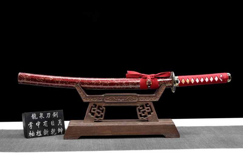 Handmade Poseidon Wakizashi,Japanese samurai sword,Real Wakizashi,High-performance manganese steel