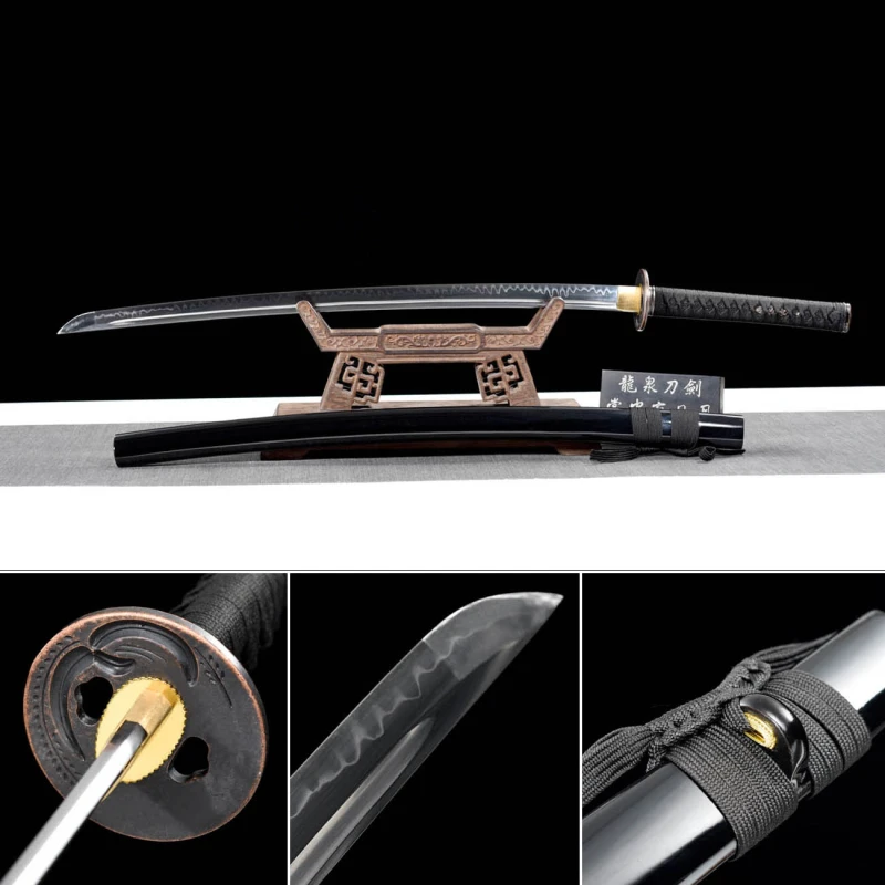 Handmade Tassel Katana,Japanese samurai sword,Real Katana,High performance T10 steel,Burning blade