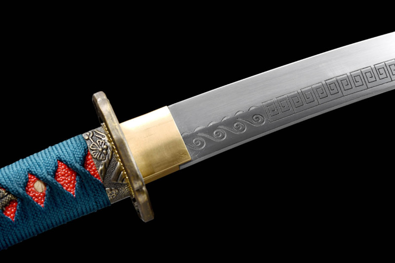 Handmade Spindrift Tanto,Japanese samurai sword,Real Tanto,Short samurai sword,High manganese steel