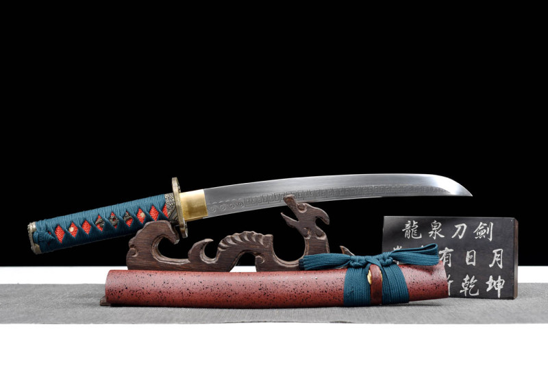 Handmade Spindrift Tanto,Japanese samurai sword,Real Tanto,Short samurai sword,High manganese steel