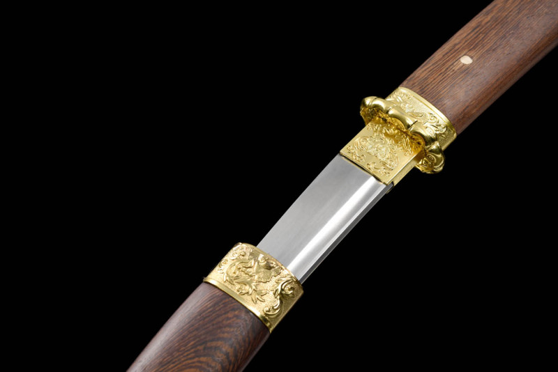 Handmade Peony Tanto,Rosewood series,Japanese samurai sword,Real Tanto,Short samurai sword,High manganese steel