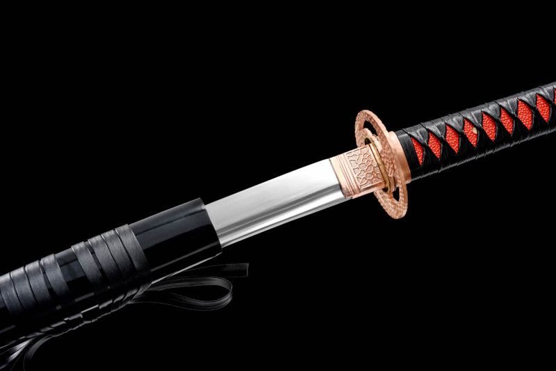 Handmade Flame Katana,Japanese samurai sword,Real Katana,High-performance manganese steel