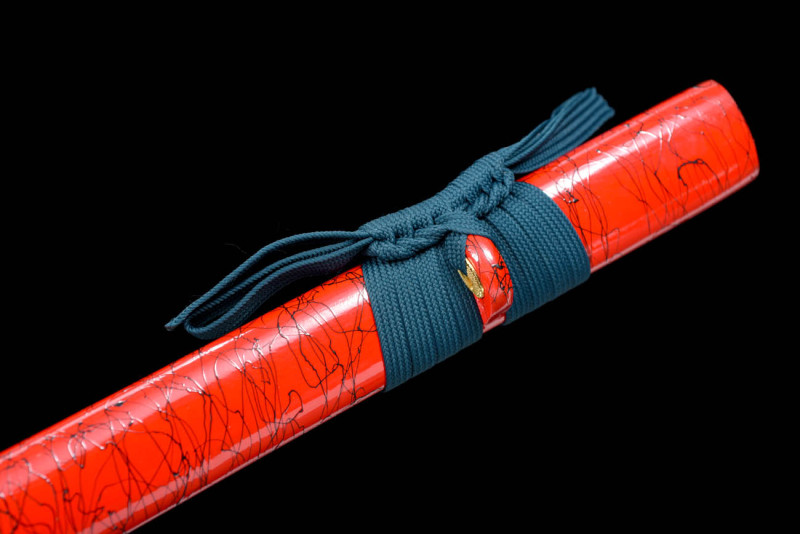 Handmade Red Apricot Ninjato,Japanese samurai sword,Real Ninjato,High-performance manganese steel