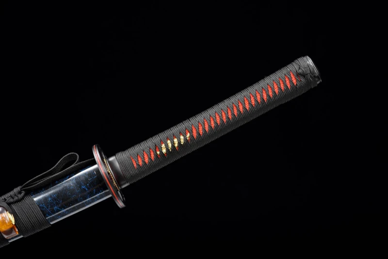 Handmade Colorful Katana,Japanese samurai sword,Real Katana,High-performance manganese steel,,earth burning blade