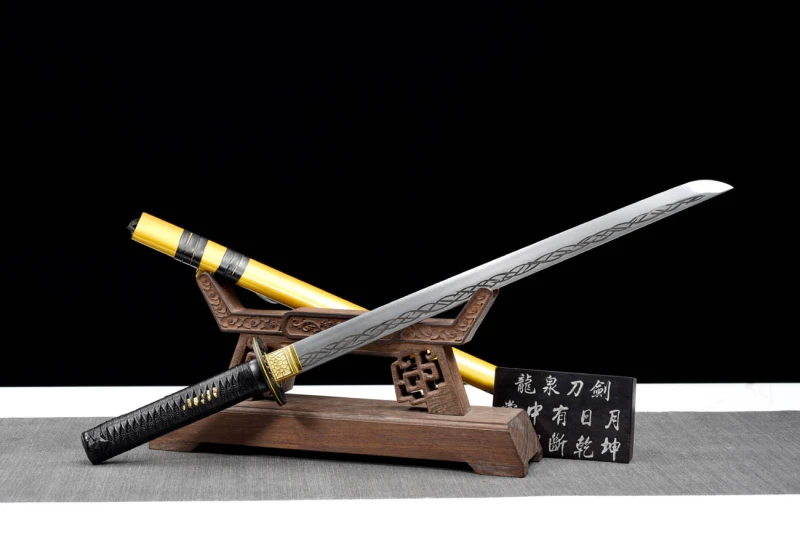 Handmade Black Mamba Ninjato,Japanese samurai sword,Real Ninjato,High-performance rail steel