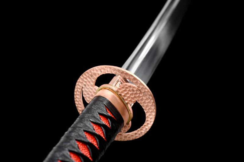 Handmade Flame Katana,Japanese samurai sword,Real Katana,High-performance manganese steel