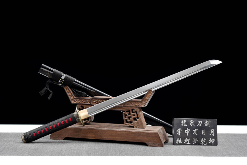 Handmade Black Soul Ninjato,Japanese samurai sword,Real Ninjato,High-performance manganese steel