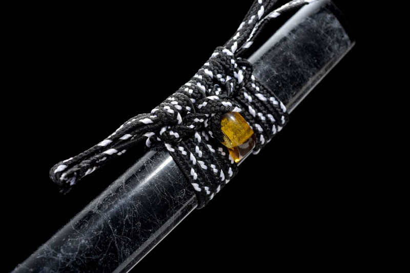 Handmade Ink Ice Katana,Japanese samurai sword,Real Katana,High manganese steel,earth burning blade