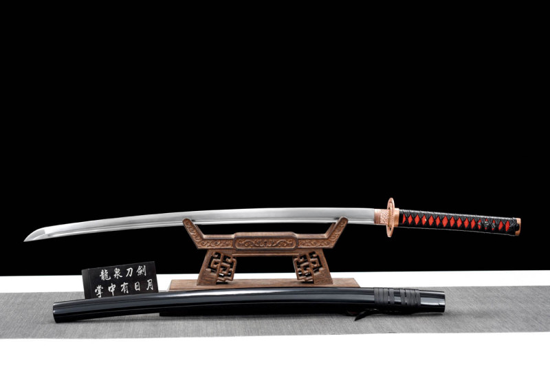 Handmade Flame Katana,Japanese samurai sword,Real Katana,High-performance manganese steel