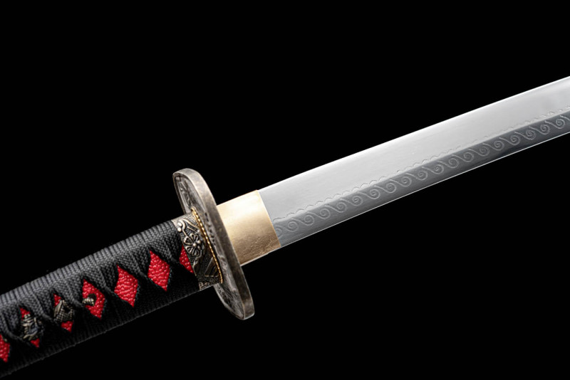 Handmade Black Dragon Knight Katana,Japanese samurai sword,Real Katana,High-performance manganese steel