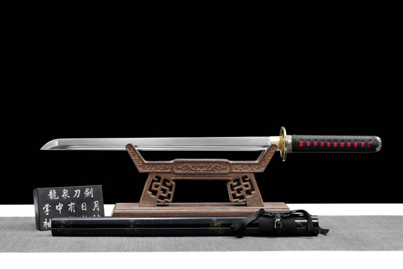 Handmade Black Soul Ninjato,Japanese samurai sword,Real Ninjato,High-performance manganese steel