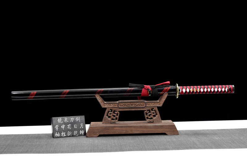 Handmade Night-Lan Ninjato,Japanese samurai sword,Real Ninjato,High-performance rail steel