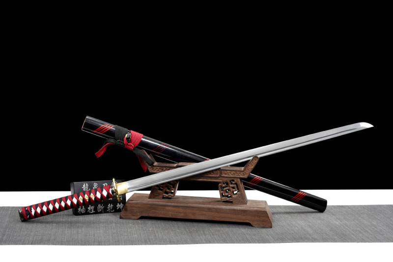 Handmade Night-Lan Ninjato,Japanese samurai sword,Real Ninjato,High-performance rail steel