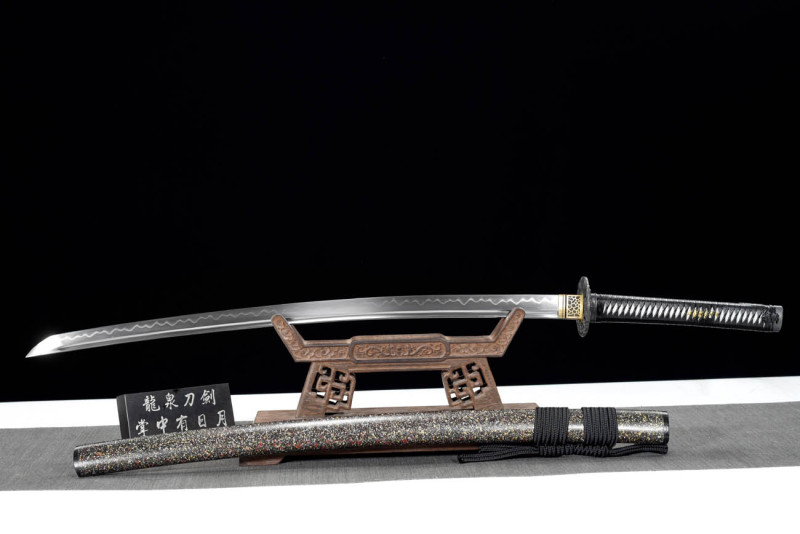 Handmade Sky Feather Slash Katana,Japanese samurai sword,Real Katana,High-performance manganese steel,,earth burning blade