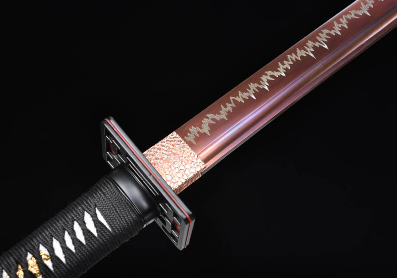 Handmade Lightning Tiger Ninjato,Japanese samurai sword,Real Ninjato,High-performance spring steel