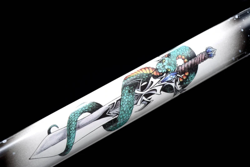 Handmade Blood Python Ninjato,Japanese samurai sword,Real Ninjato,High-performance spring steel