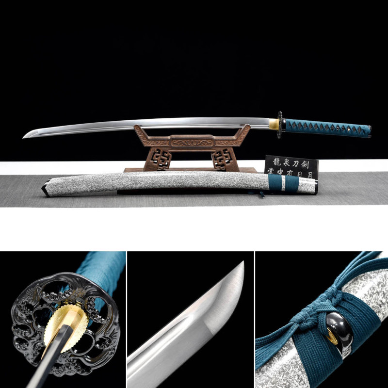 Handmade Blood Soul Katana,Japanese samurai sword,Real Katana,High-performance spring steel