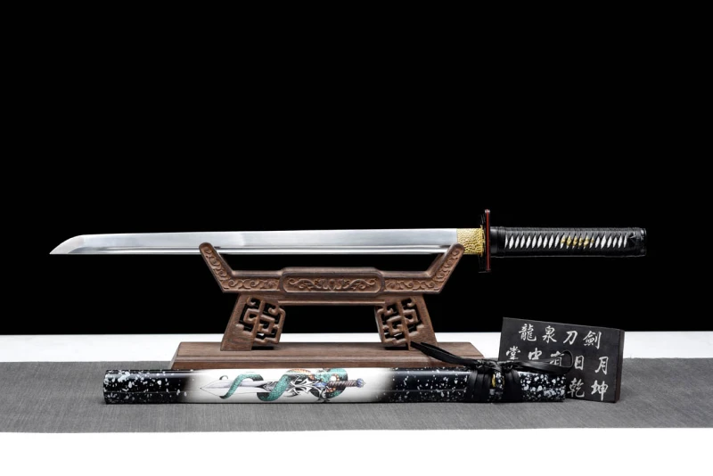 Handmade Blood Python Ninjato,Japanese samurai sword,Real Ninjato,High-performance spring steel