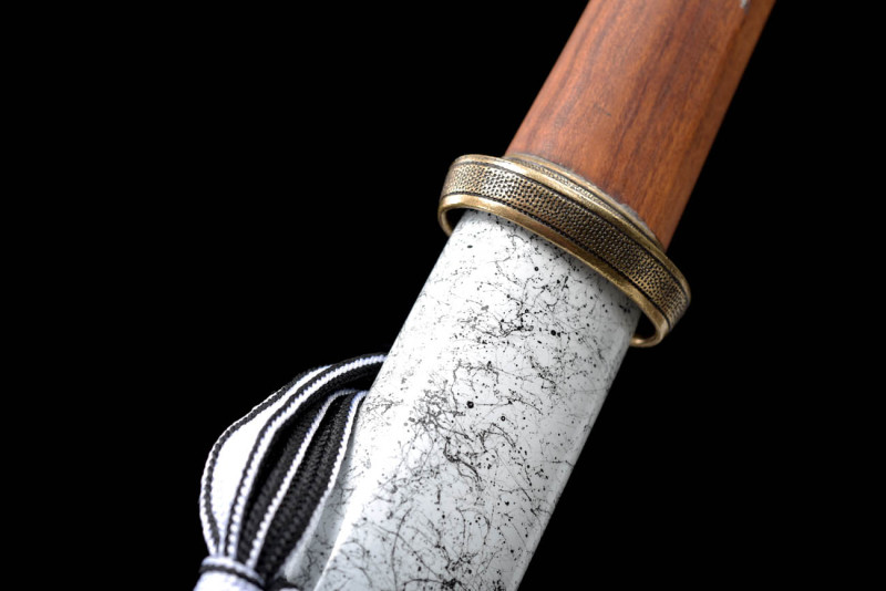 Handmade Snow Fox Katana,Japanese samurai sword,Real Katana,High-performance manganese steel,,earth burning blade