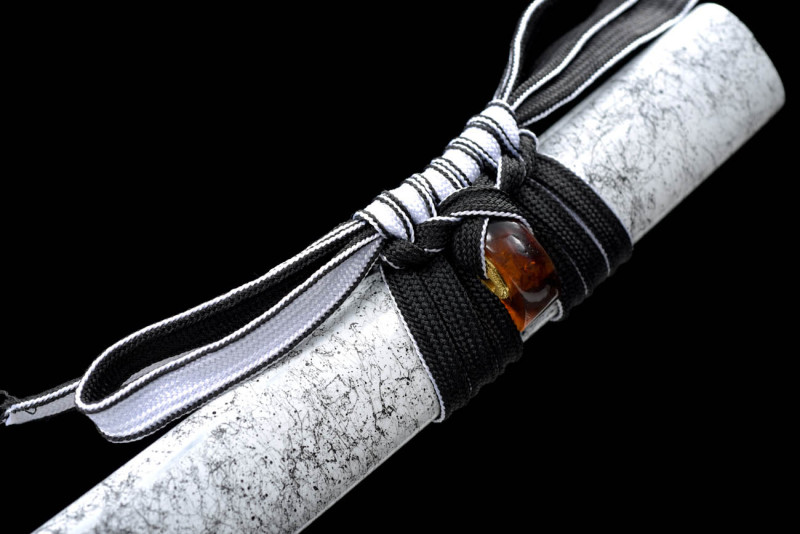 Handmade Snow Fox Katana,Japanese samurai sword,Real Katana,High-performance manganese steel,,earth burning blade