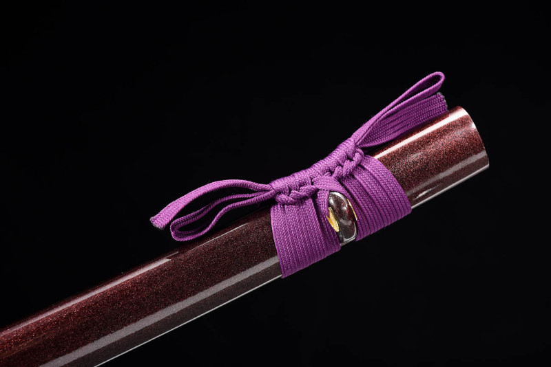 Handmade Purple Katana,Japanese samurai sword,Real Katana,High performance T10 steel,earth burning blade