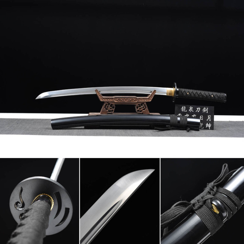 Handmade Dark Soul Wakizashi,Japanese samurai sword,Real Wakizashi,High-performance manganese steel