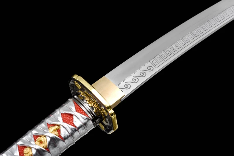 Handmade Silver Tanto,Rosewood series,Japanese samurai sword,Real Tanto,Short samurai sword,High manganese steel