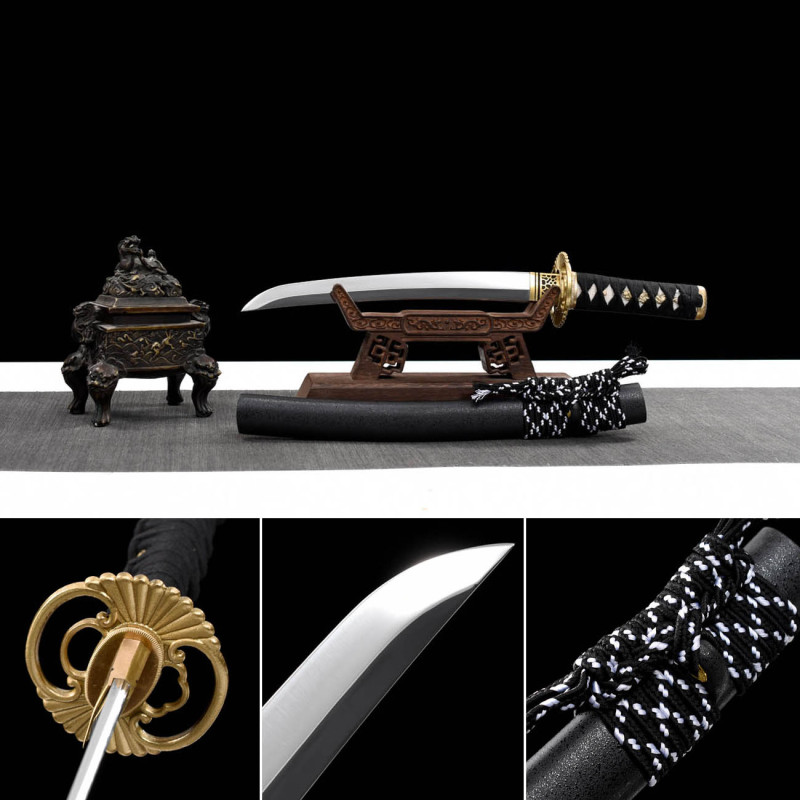 Handmade Count Tanto,Japanese samurai sword,Real Tanto,Short samurai sword,High-performance spring steel