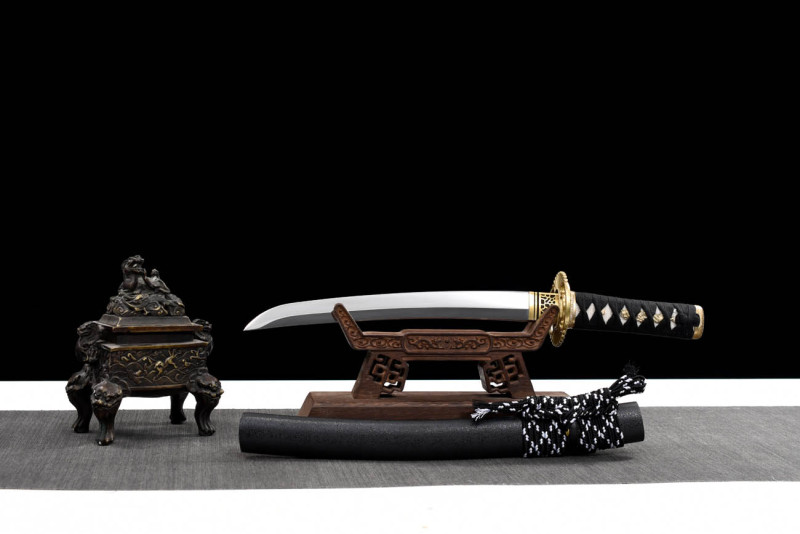 Handmade Count Tanto,Japanese samurai sword,Real Tanto,Short samurai sword,High-performance spring steel