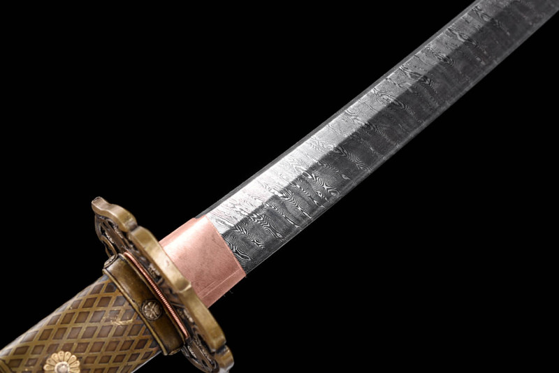 Handmade Taizong Tachi,Japanese samurai sword,Real Tachi,High-performance Hundred Steelmaking Pattern Steel