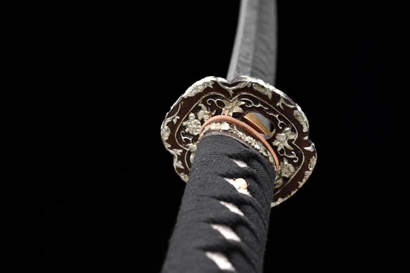 Handmade Silver Charm Wakizashi,Japanese samurai sword,Real Wakizashi,High-performance Hundred Steelmaking Pattern Steel