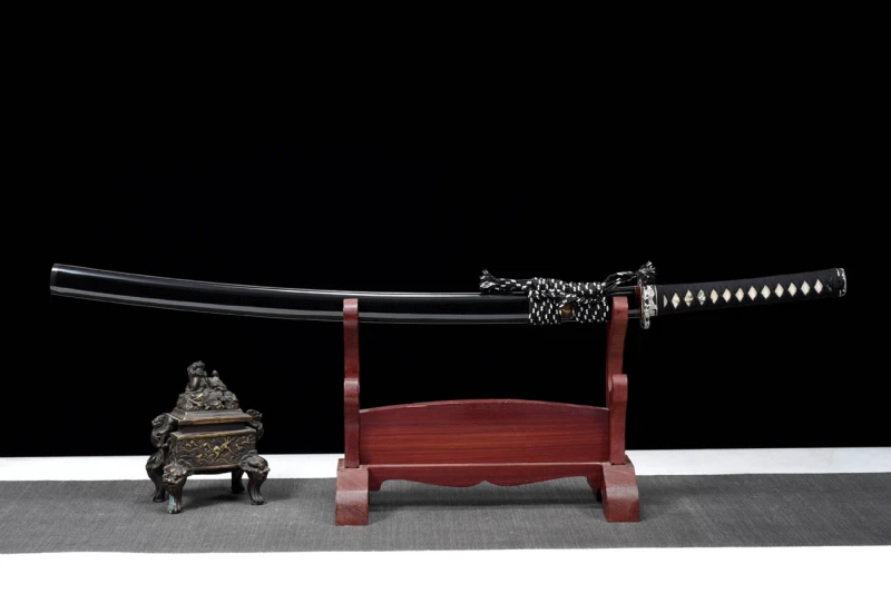 Handmade gold and silver generals katana,Japanese samurai sword,Real Katana,High-performance spring steel