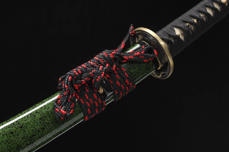 Handmade Binaural Naginata,Japanese samurai sword,Real Naginata,Hundred Steelmaking Pattern Steel