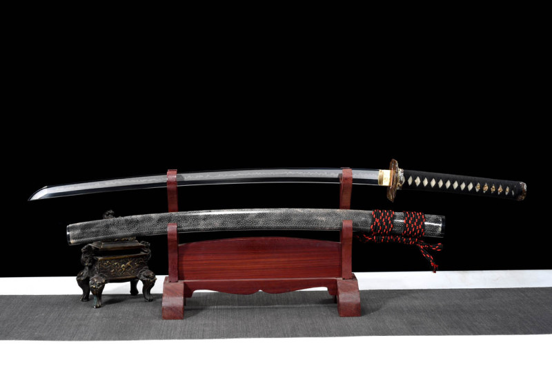 Handmade wandering dragon katana,Japanese samurai sword,Real Katana,High performance T10 steel,earth burning blade