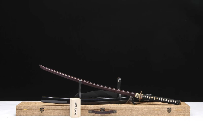 Handmade Ghost Head Katana,Japanese samurai sword,Real Katana,Hundred Steelmaking Pattern Steel