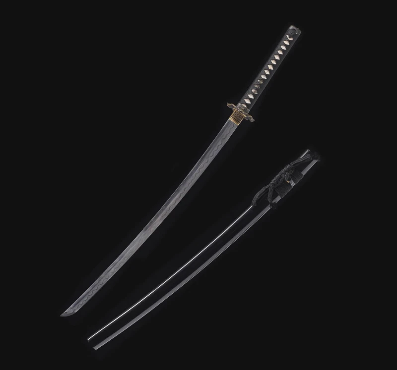 Handmade Lotus leaf katana,Japanese samurai sword,Real Katana,High performance T10 steel