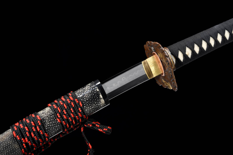 Handmade wandering dragon katana,Japanese samurai sword,Real Katana,High performance T10 steel,earth burning blade