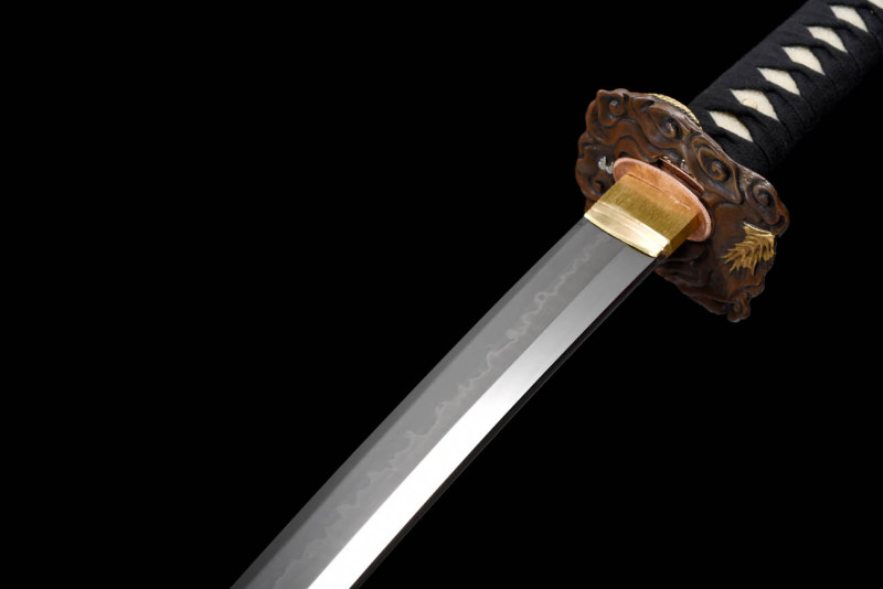 Handmade wandering dragon katana,Japanese samurai sword,Real Katana,High performance T10 steel,earth burning blade